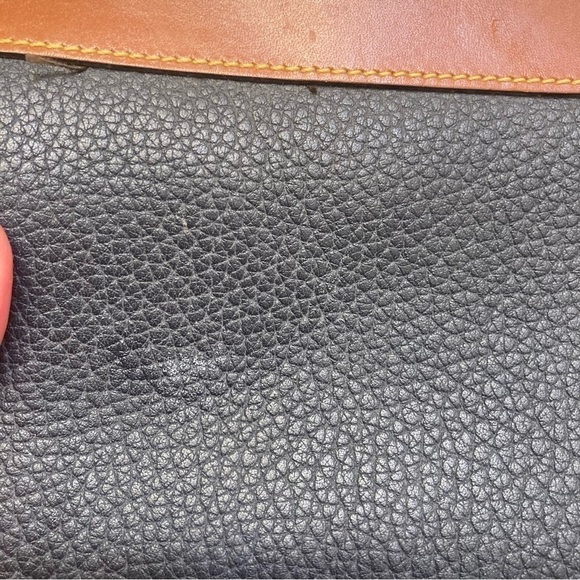 Dooney & Bourke vintage navy blue mini clutch bag AWL